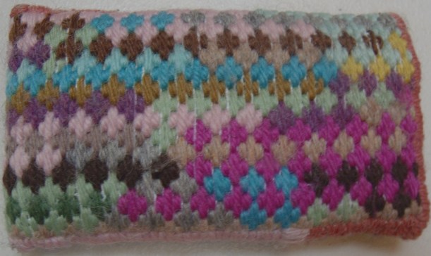 wool canvas work  purse